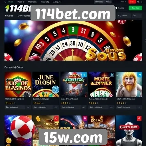 Opções de jogos disponíveis no site 114bet.com
